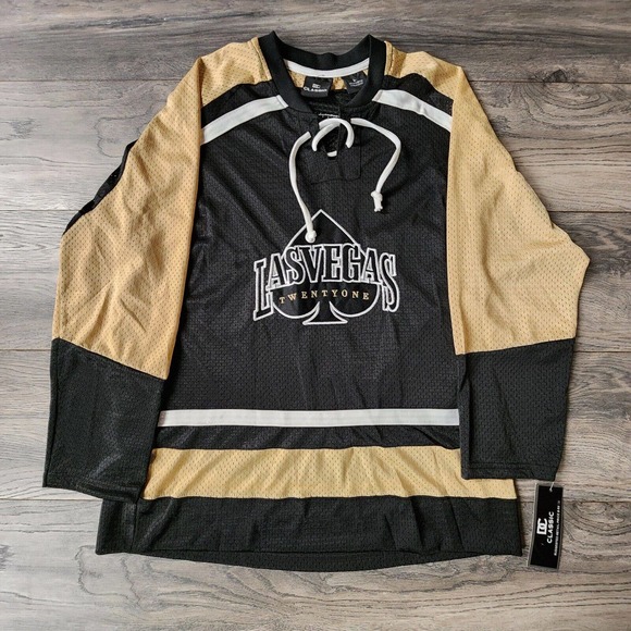 LAS VEGAS 21 HOCKEY Jersey NEW/TAGS Sz L Mesh WOMEN SPADES ACE BLACK JACK - Picture 1 of 4